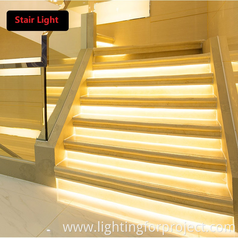 2020 new design stair light sensor led led stair wall light 32 steps 400W for Housing